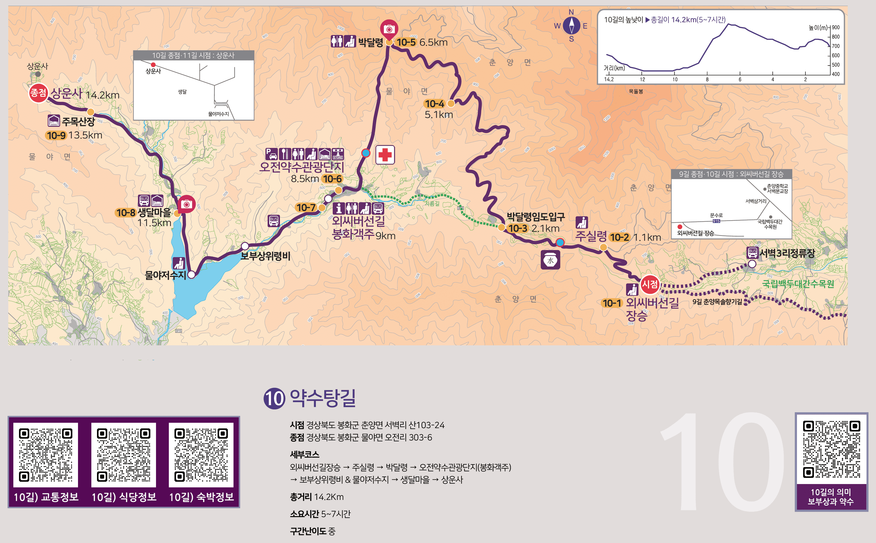 약수탕길 지도